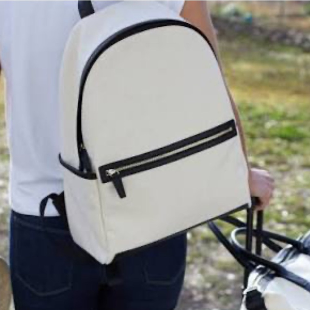 NWOT Leatherology Canvas Backpack